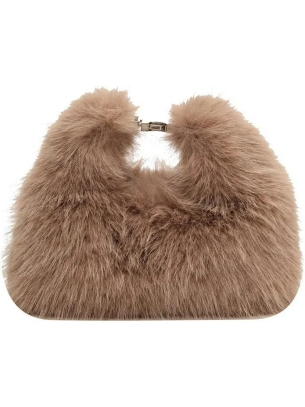 Chic Mini Faux Fur Clutch & Crossbody Bag - Stylish Evening Purse for Women